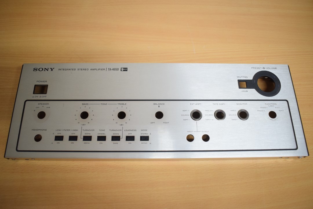 Sony TA-V4650 Amplifier – Front Panel / Plate part  			